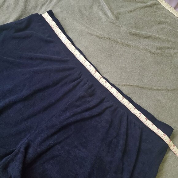 A new day womens shorts plus Size 3X navy blue Terrycloth Pull-on midwaist nwot - Picture 4 of 10